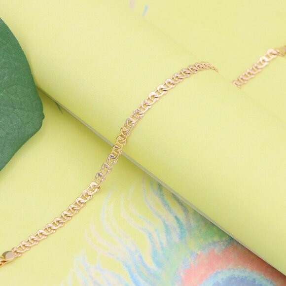 "Elegant Rose Gold Plated Chain Bracelet for Women, XPBL1100 - Picture 2 of 12